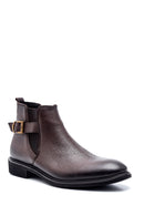 Men's Leather Buckle Boots | Derimod