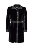 Afrodite Women's Black Teddy Coat | Derimod