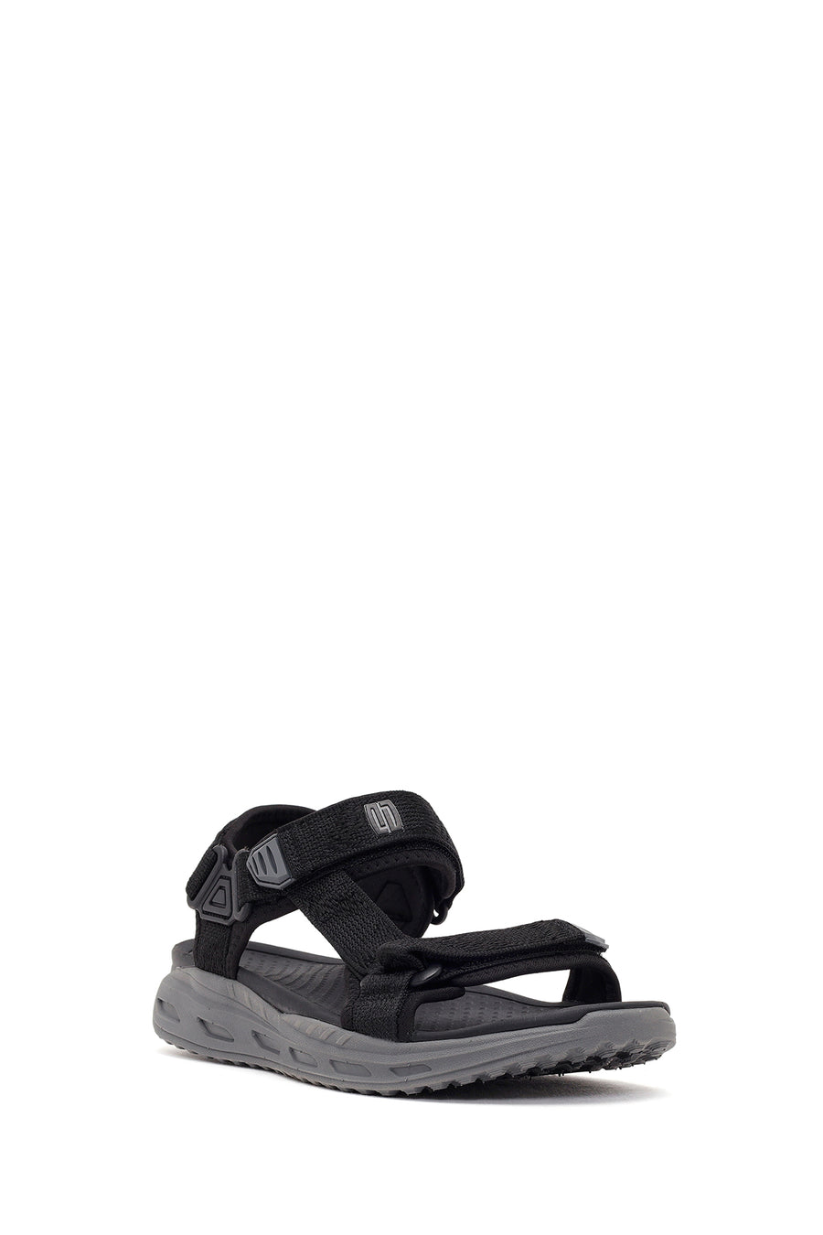 Derimod Zero Male Black Strappy Fabric Sandals