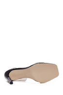 Women's Black Transparent Heeled Sandals | Derimod