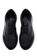 Men's Black Leather Sneaker | Derimod