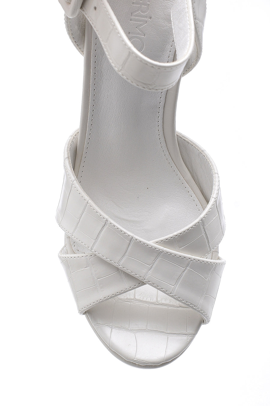 Women's Crocodile Patterned Heeled Shoes
