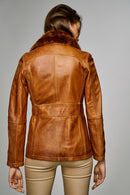 Roxy Women's Leather Jacket | Derimod