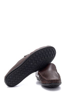 Erkek Kahverengi Deri Casual Loafer | Derimod