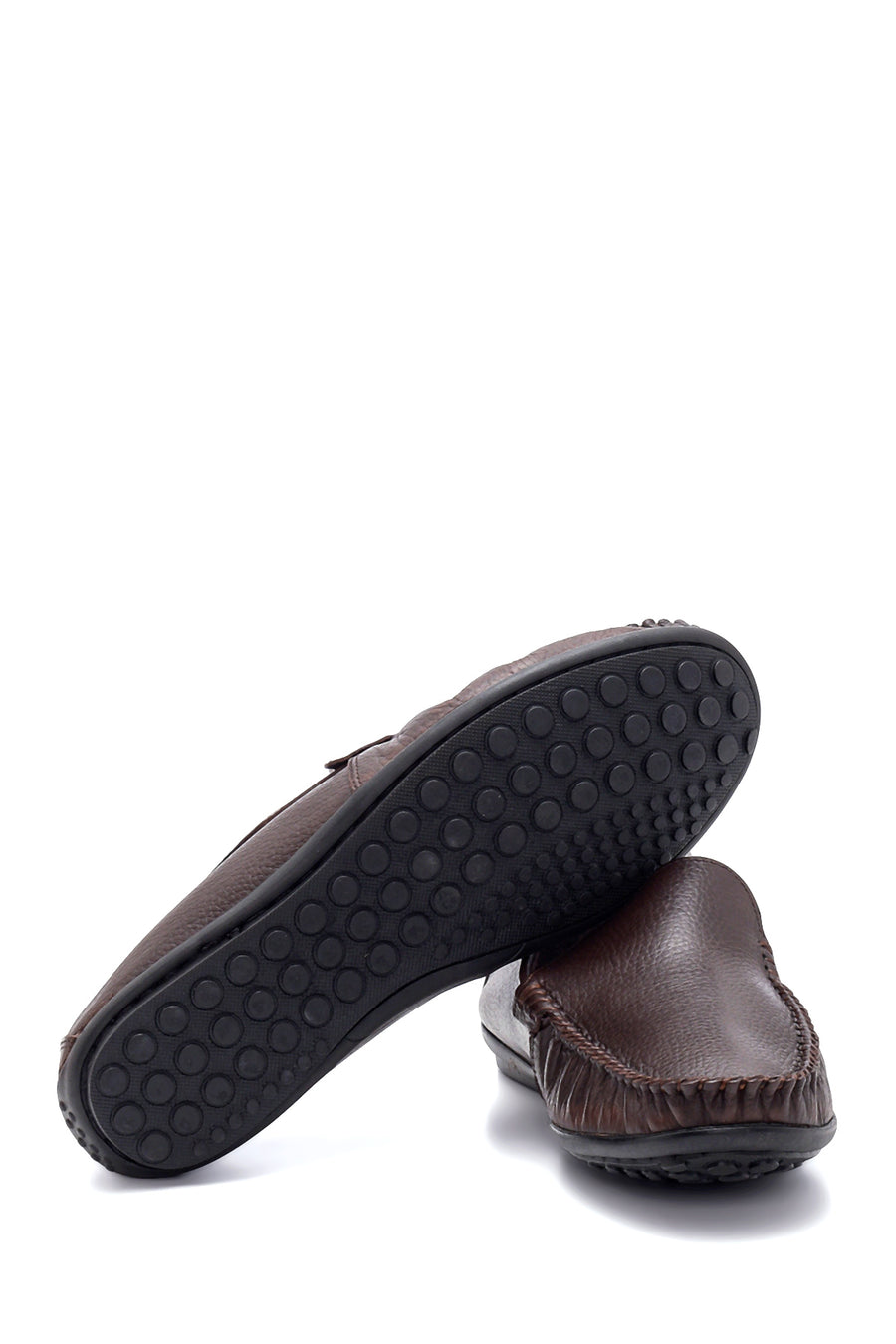 Erkek Kahverengi Deri Casual Loafer
