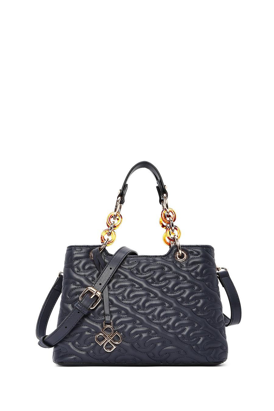 Women's Navy Blue Long Strap Quilted Classic Handbag 25SBD2831KP | Derimod