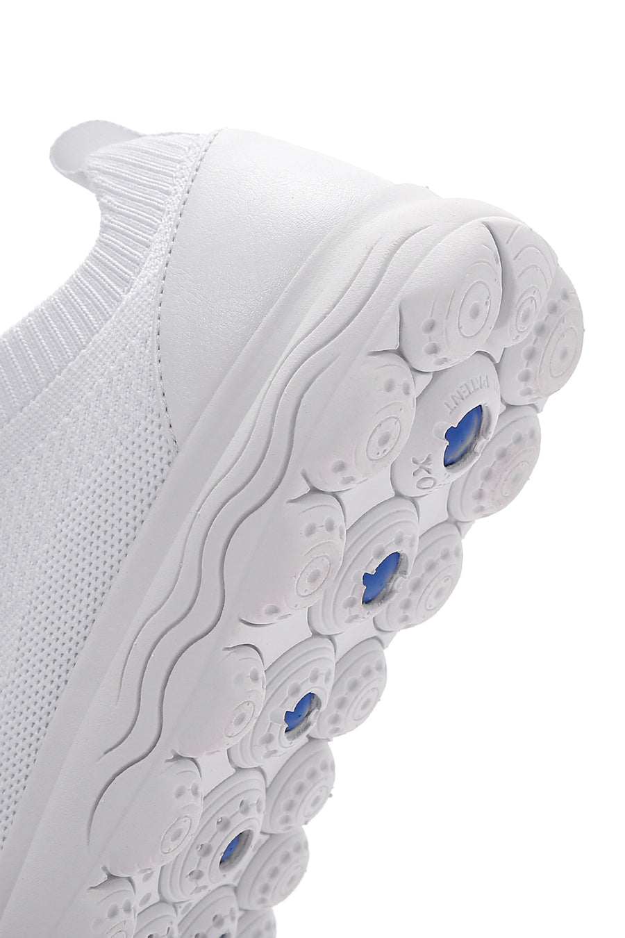Geox Women's White Spherica Lace-Up Leather Sneaker