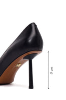 Kadın Siyah İnce Topuklu Deri Stiletto | Derimod
