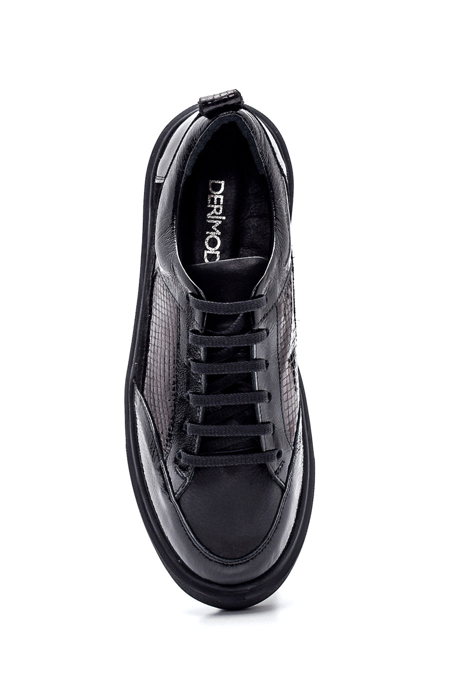 Women's Leather Snake Pattern Sneaker
