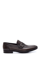 Erkek Kahverengi Deri Klasik Loafer | Derimod