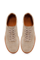 Male Beige Lace-up Suede Leather Sneaker | Derimod