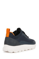 Geox Men's Navy Blue Spherica Active Lace Up Fabric Sneaker | Derimod