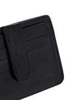 Men's Black Leather Card Holder | Derimod