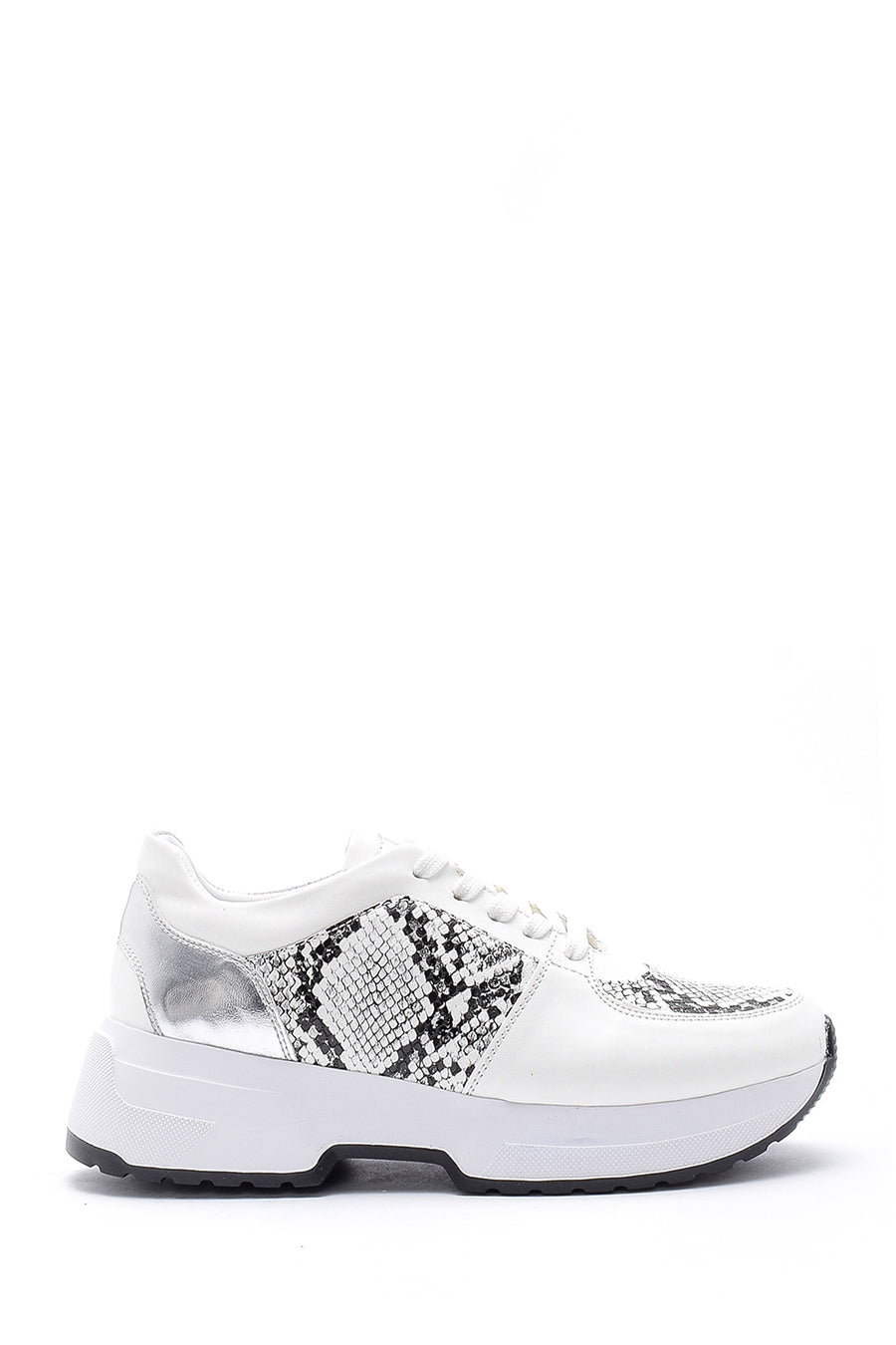 Kadn Yılan Derisi Detaylı Sneaker 20SFE123514 | Derimod