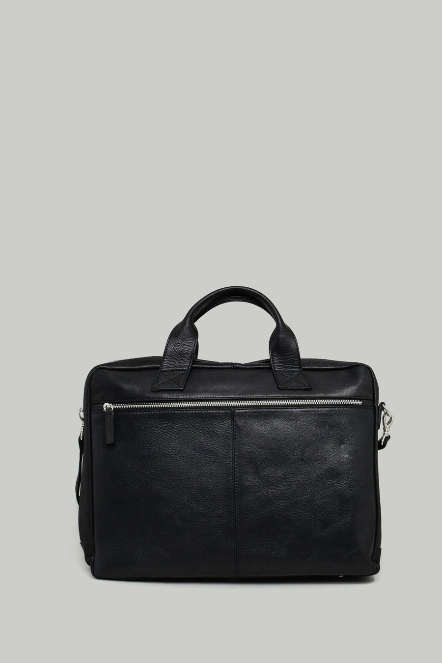 Black Men's Leather Briefcase