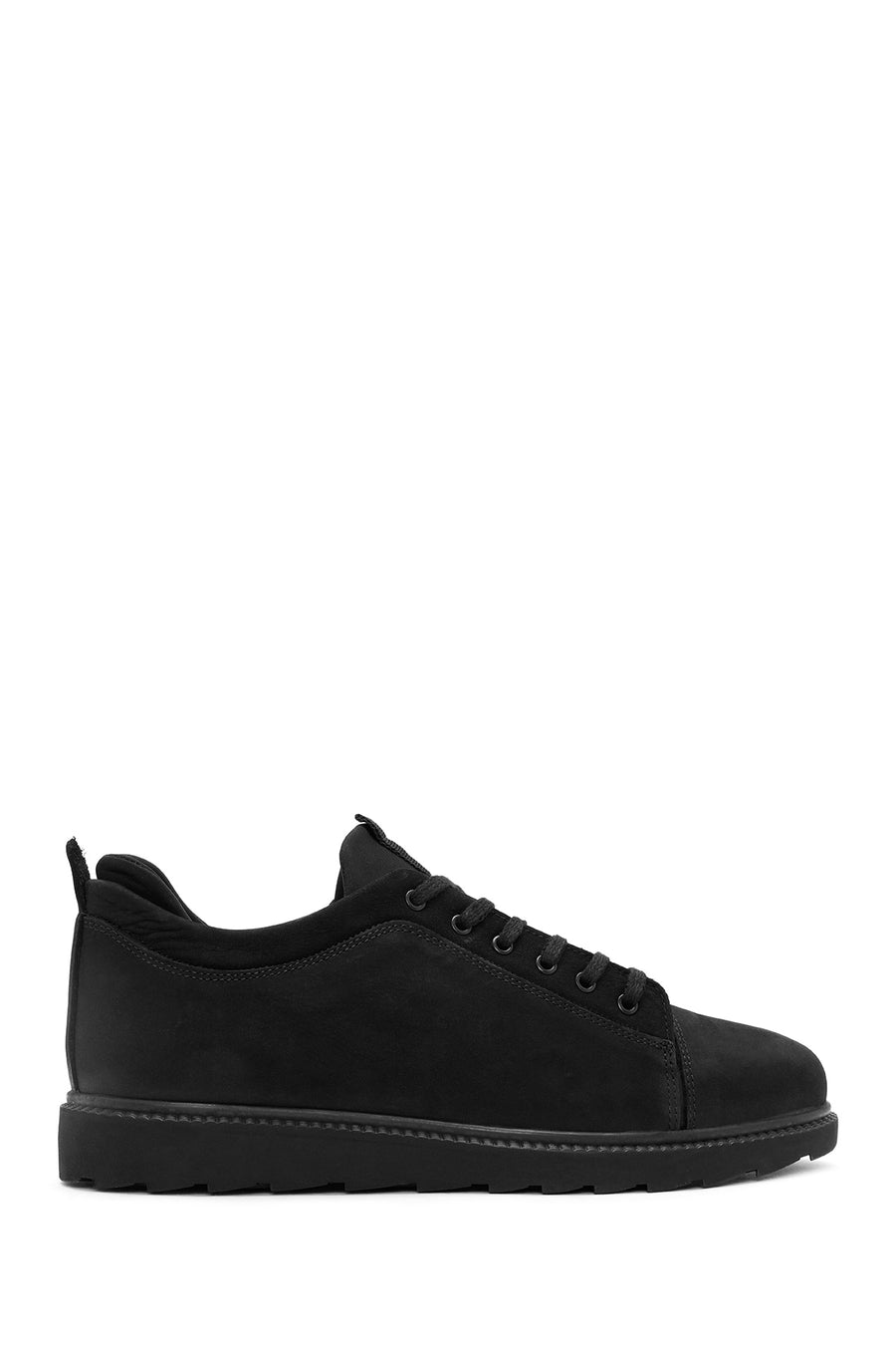 Men's Black Lace-up Leather Sneaker 24WFD6748V3 | Derimod