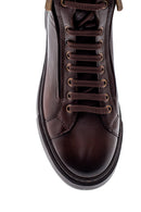 Men's Leather Zippered Boots | Derimod