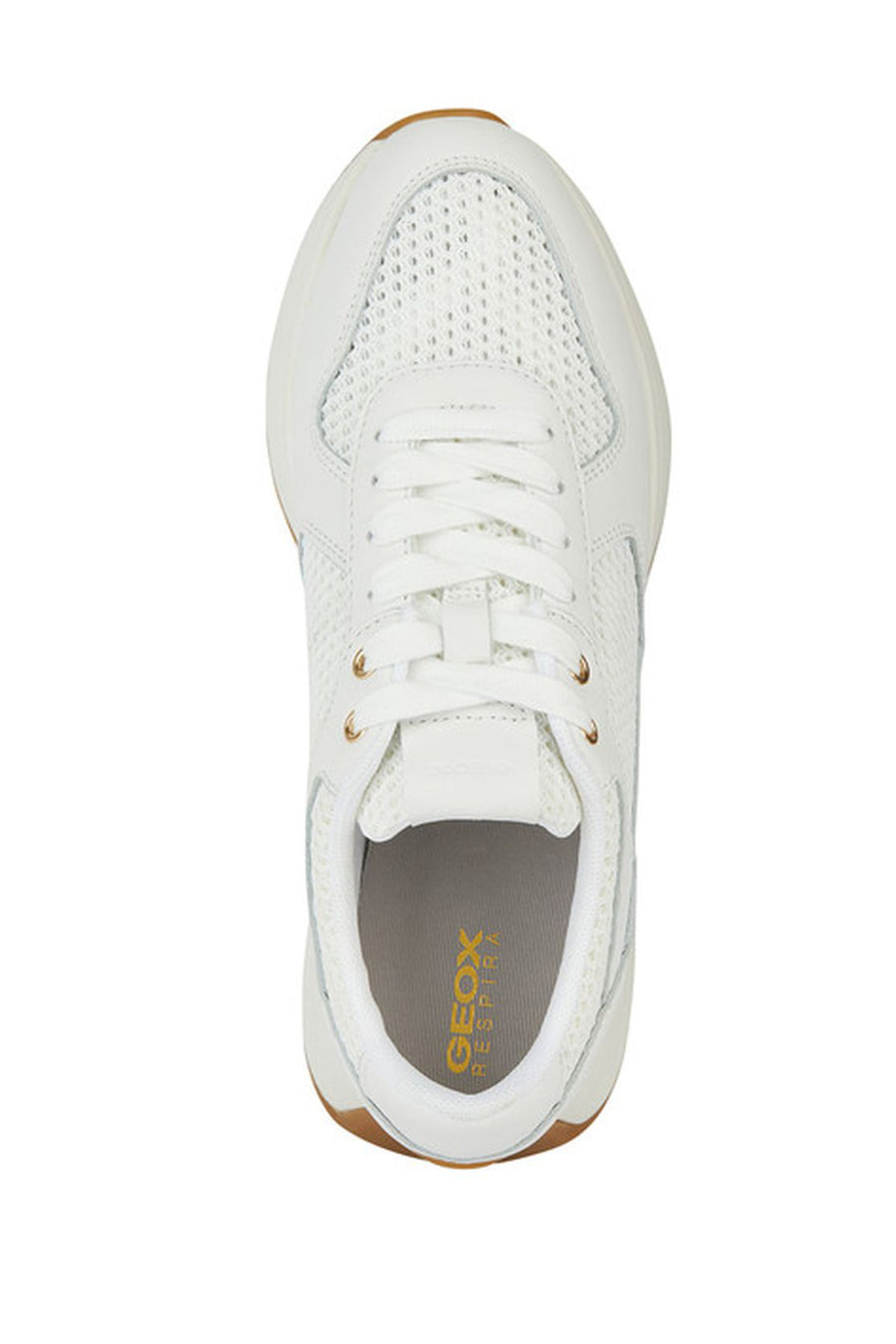 Geox Kadın Beyaz Amabel Bağcıklı Deri Sneaker