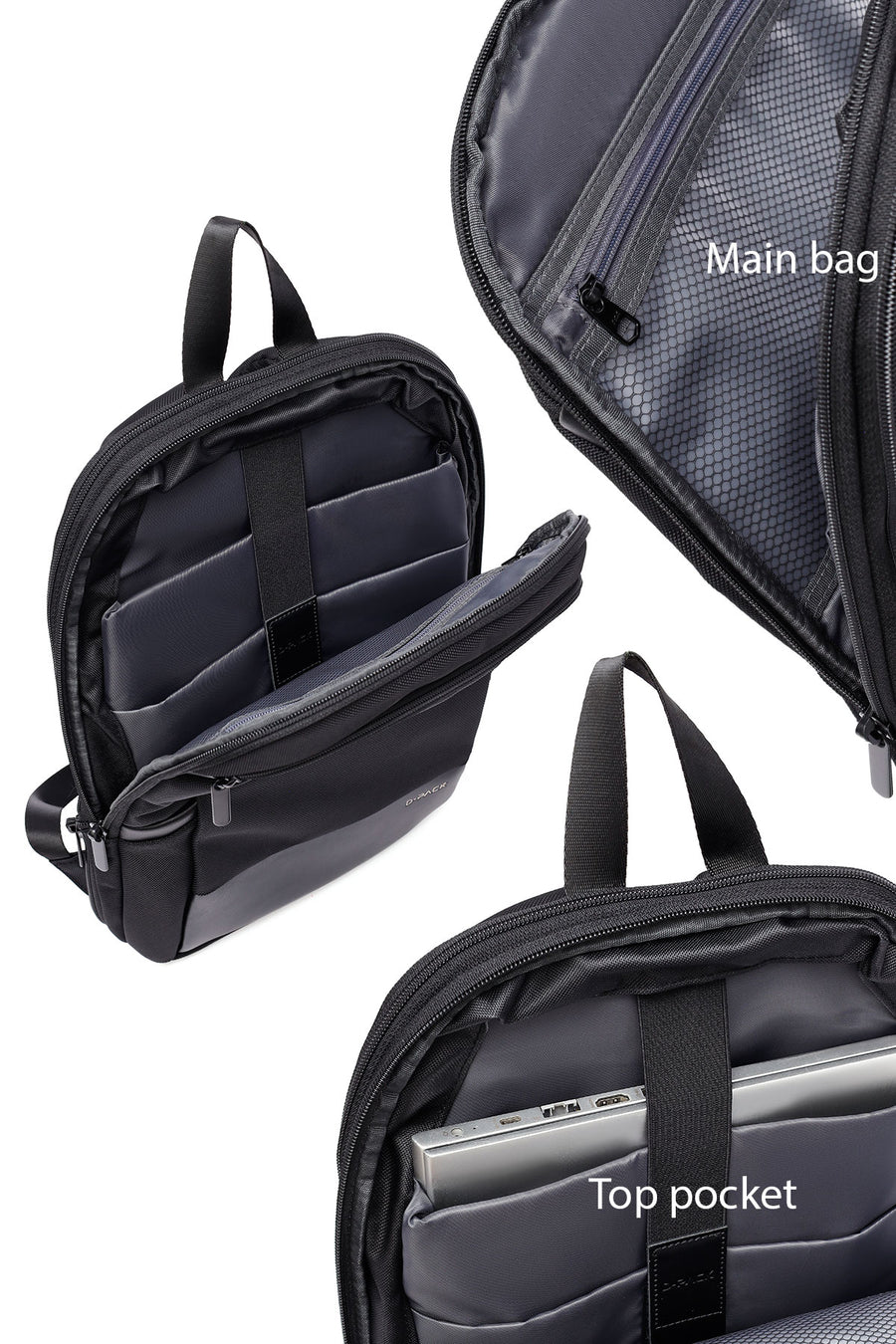 D-Pack Unisex Siyah Sırt Çantası