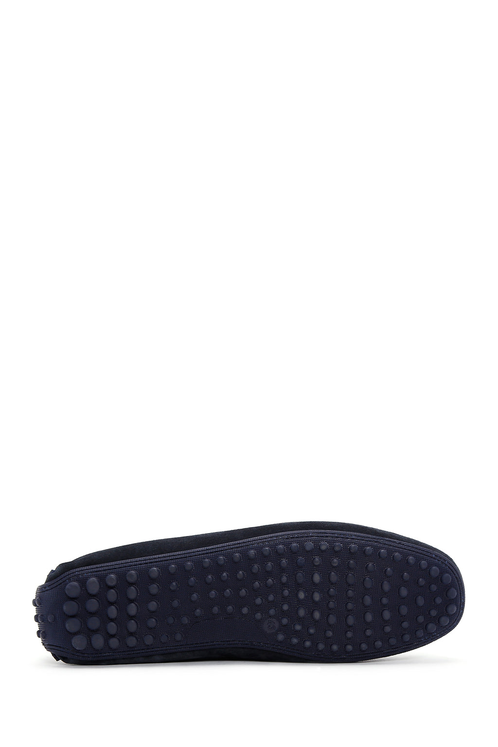 Erkek Lacivert Süet Deri Casual Loafer
