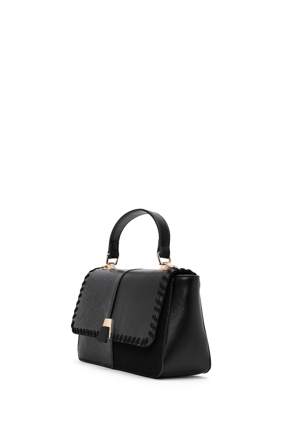 Woman Black Long-Strap Shoulder Bag
