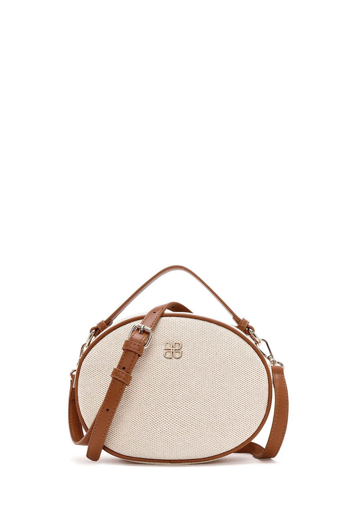 Women's Beige Fabric Crossbody Bag 24SBD28286F | Derimod