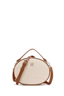 Women's Beige Fabric Crossbody Bag | Derimod