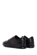 Men's Black Leather Casual Sneaker | Derimod