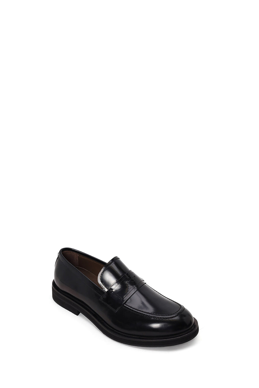 Male Black Leather Loafer
