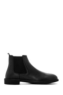 Men's Black Leather Chelsea Boots | Derimod