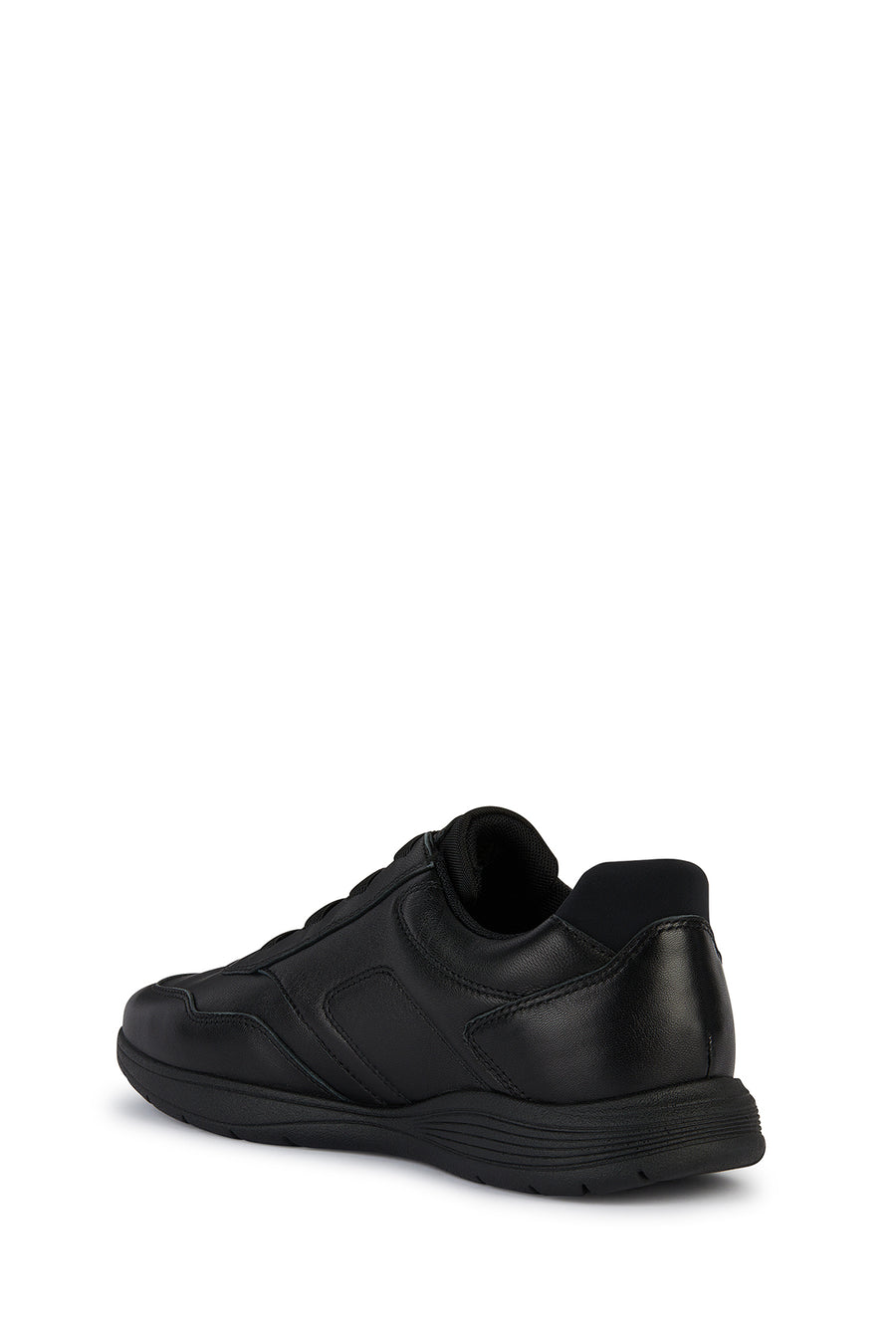 Geox Erkek Siyah Spherica Ec2 Bağcıklı Deri Sneaker