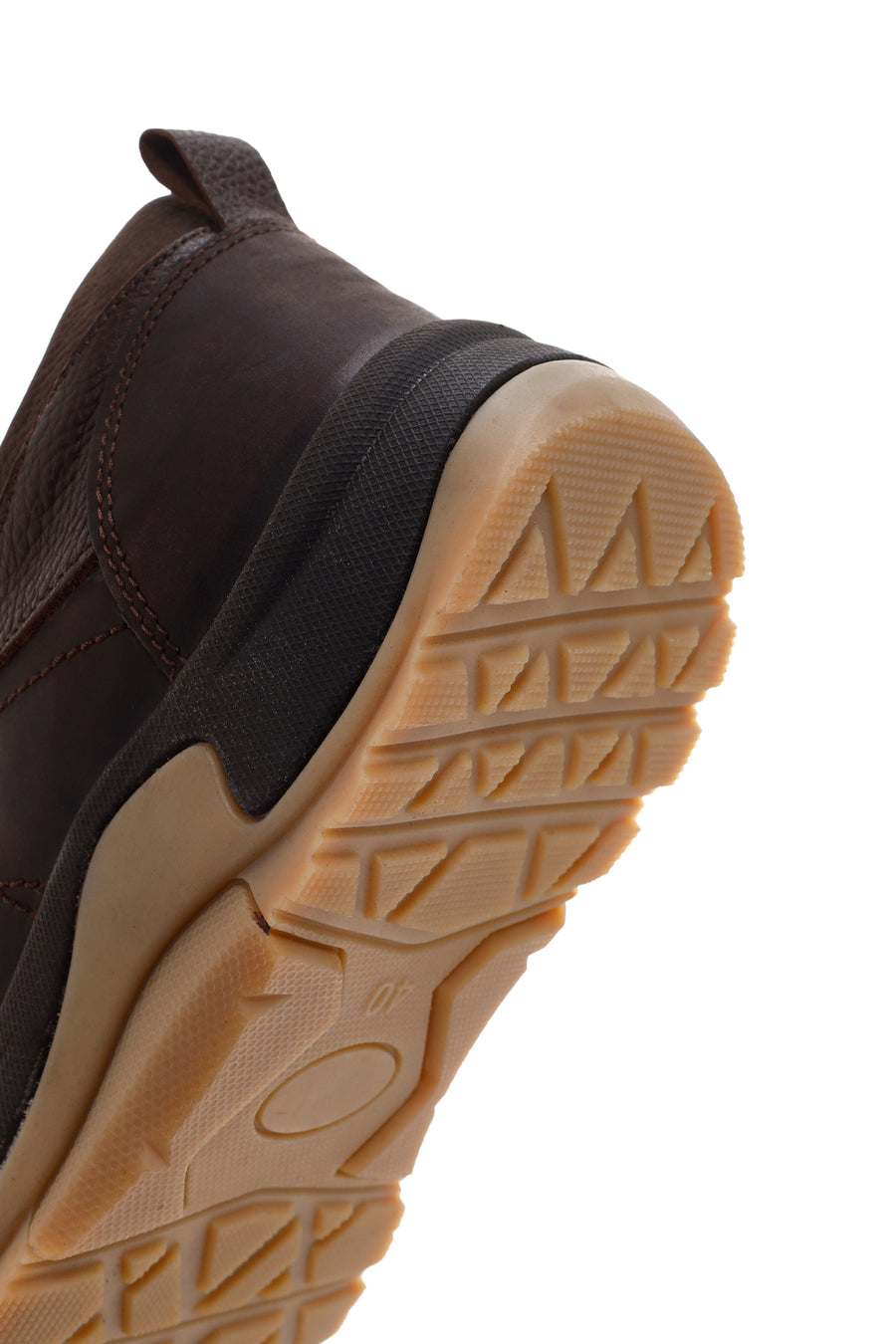 Men's Brown Thick Soled Casual Leather Shoes