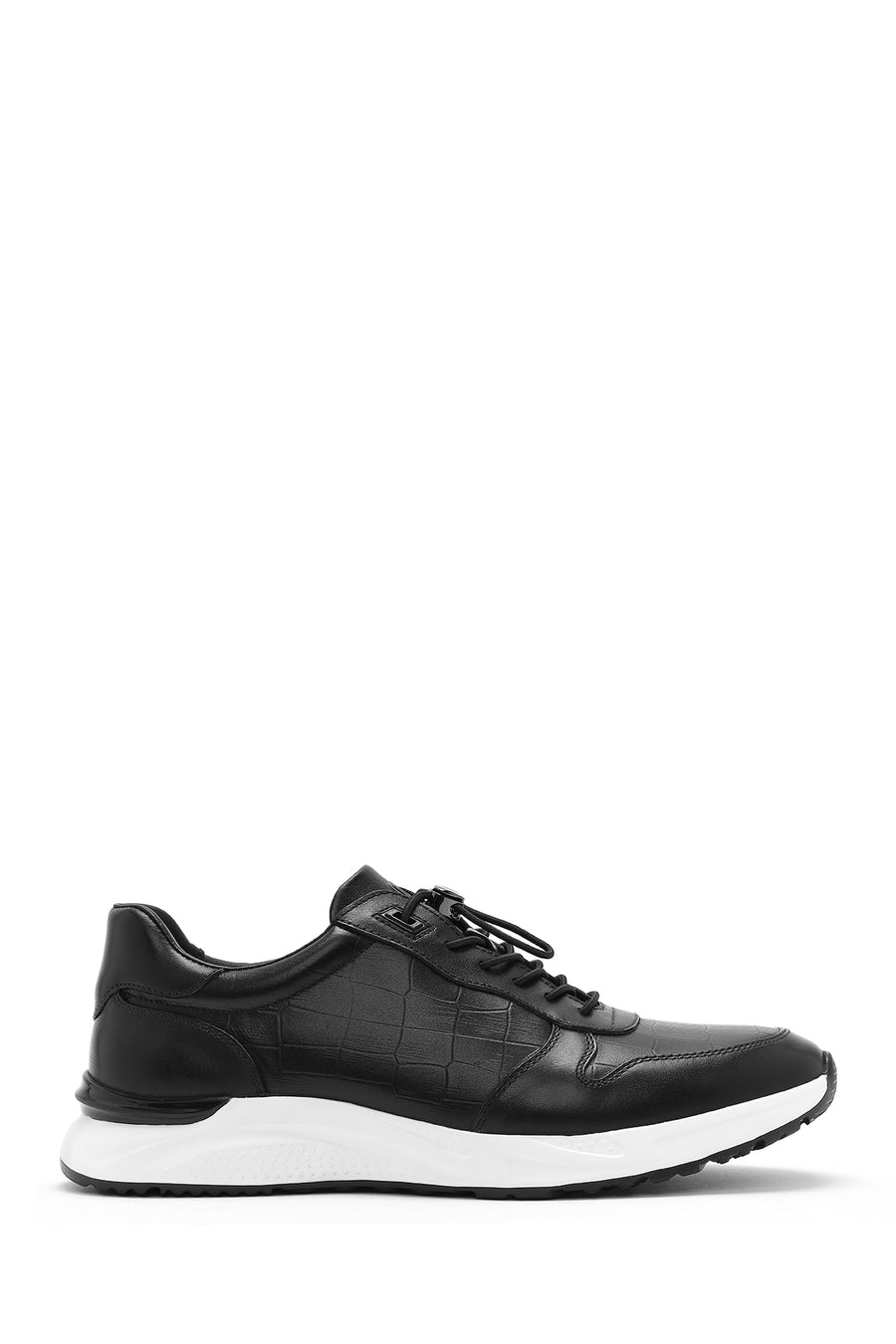 Men's Black Lace-Up Leather Casual Sneaker 26SFD692314 | Derimod