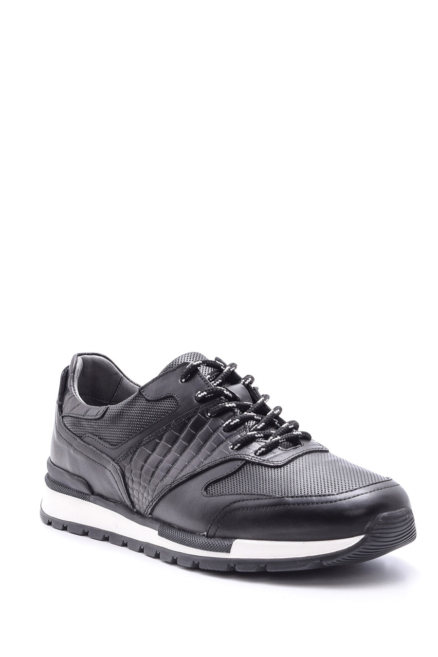 Men's Crocodile Detailed Leather Sneaker
