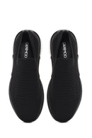 Zero Erkek Siyah Kalın Tabanlı Kumaş Sneaker | Derimod
