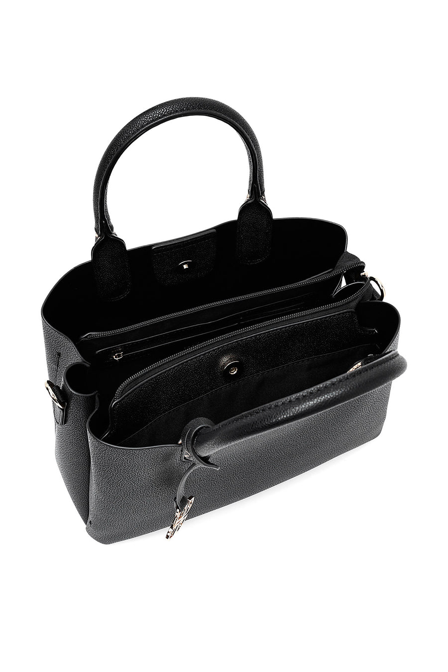 Women's Black Long Strap Classic Handbag