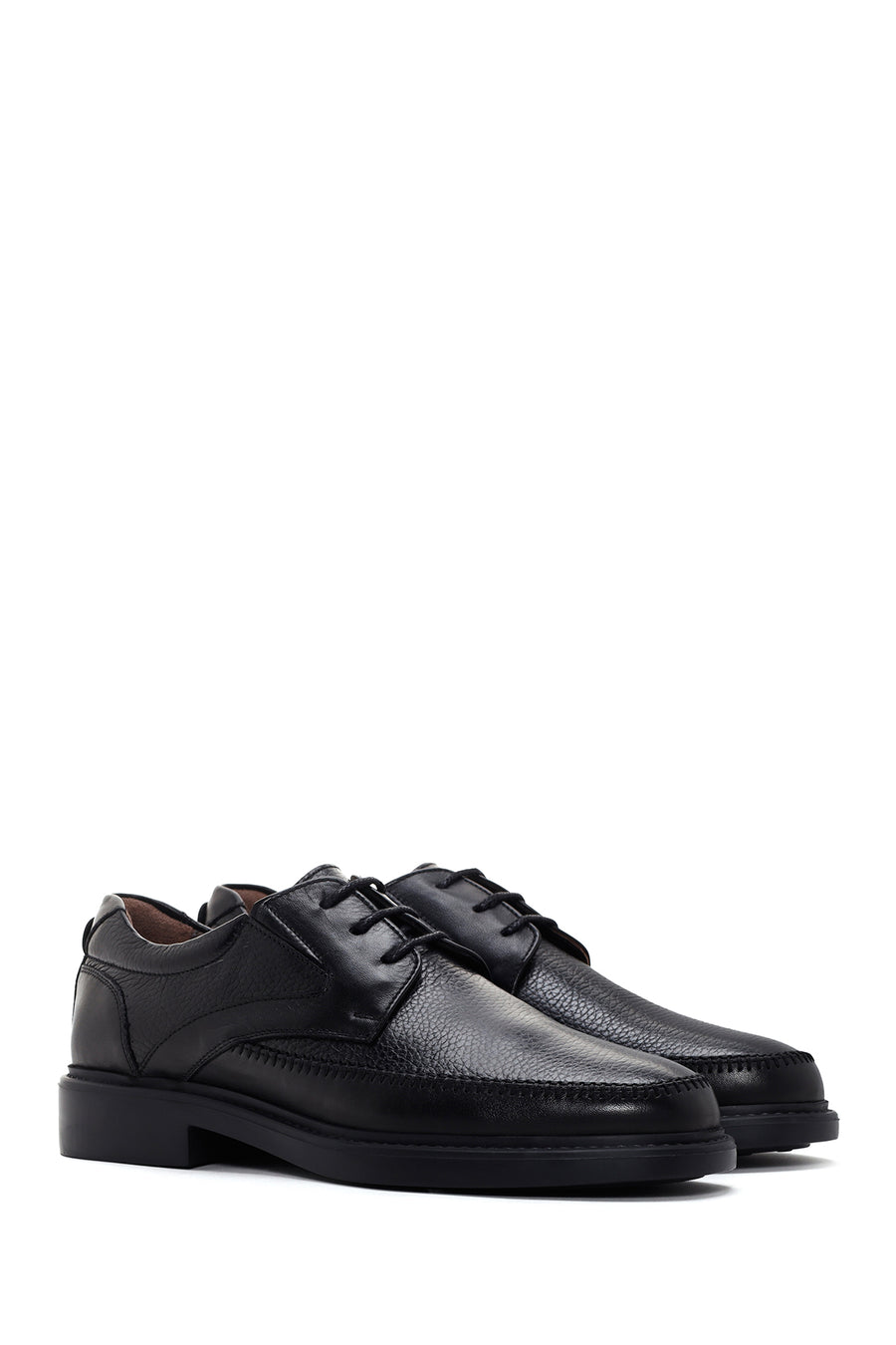 Men's Black Leather Casual Shoes