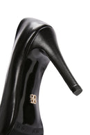 Derimod Flex Women's Black Thin Heeled Leather Stiletto | Derimod