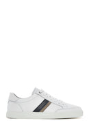 Men's White Lace-up Leather Sneaker | Derimod