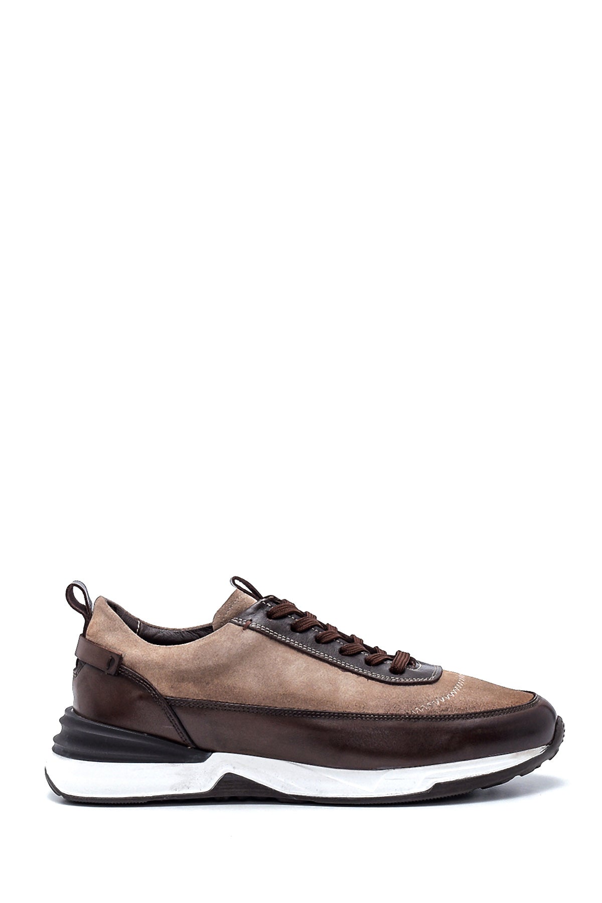 Men's Leather Suede Detailed Sneaker 21WFD642314 | Derimod