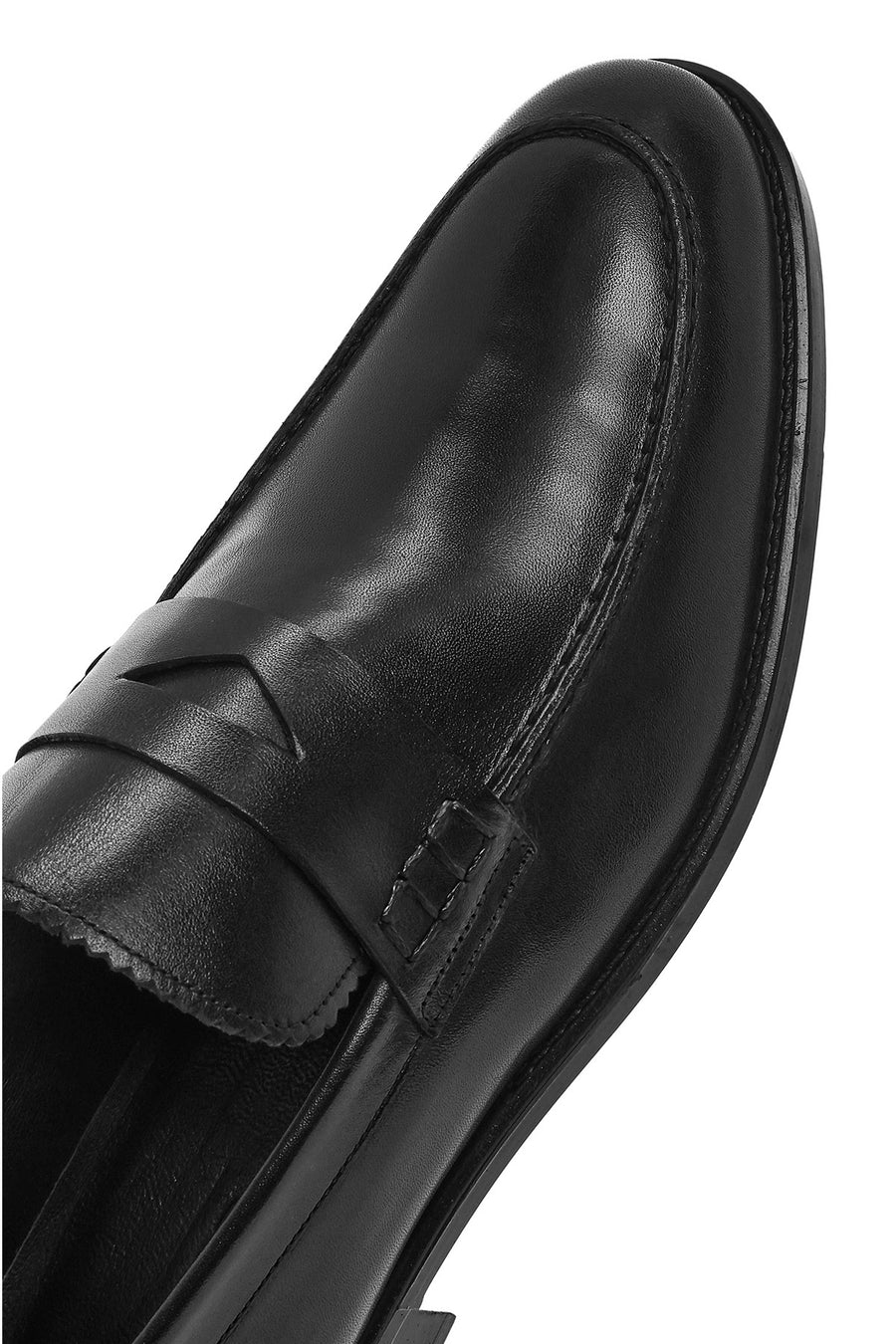 Erkek Siyah Deri Loafer