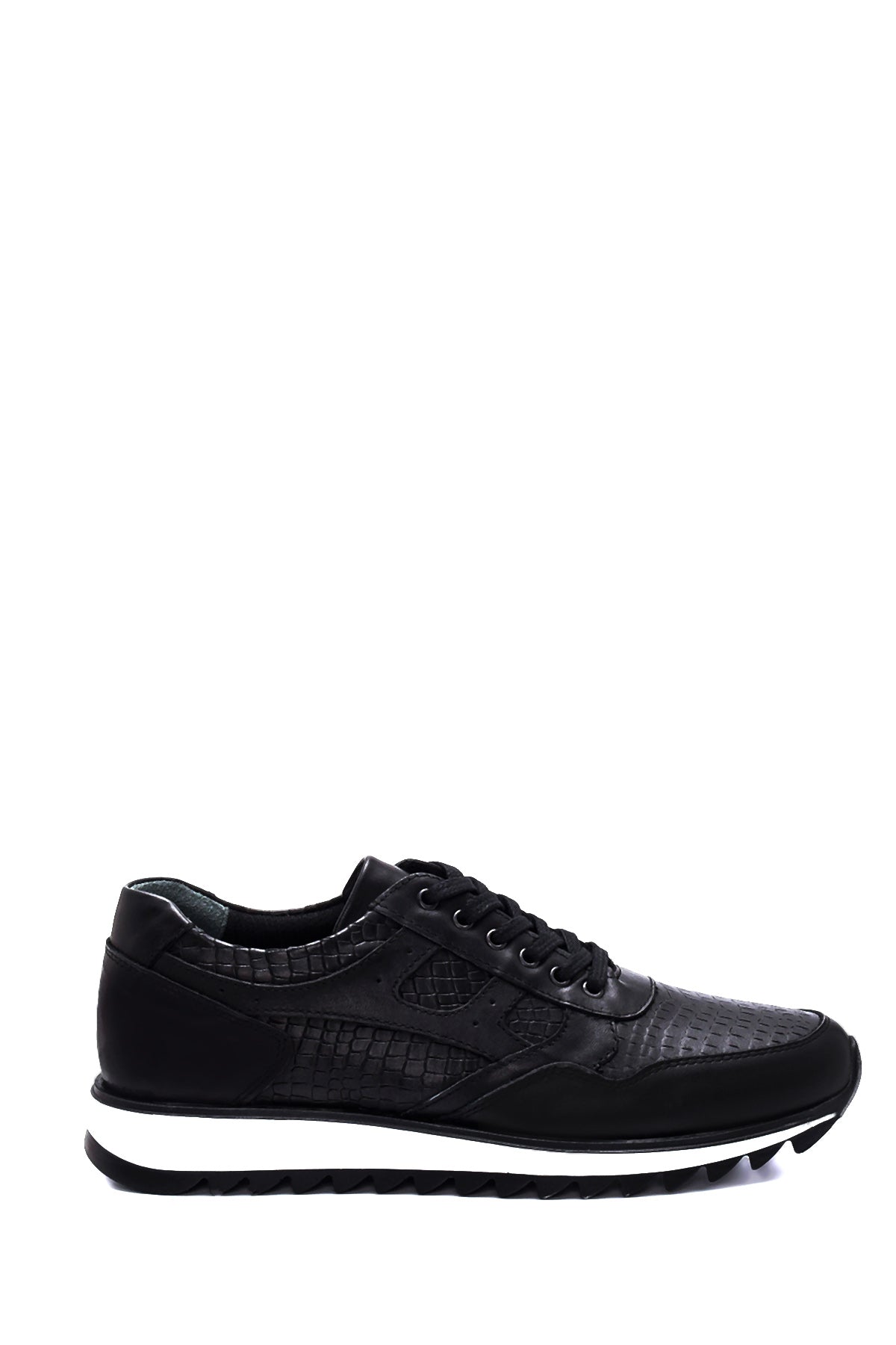Men's Leather Patterned Sneaker 22SFD680314 | Derimod
