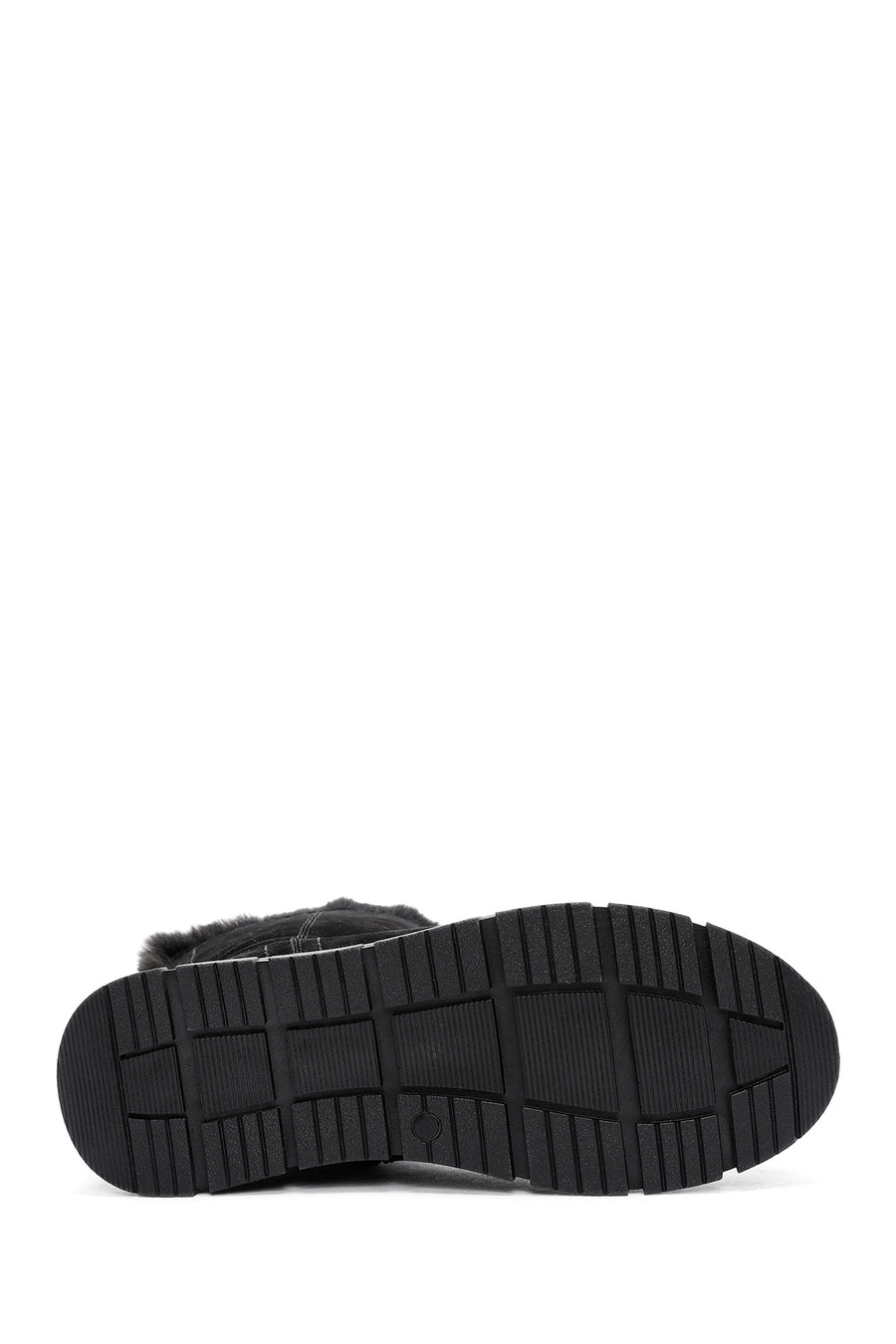 Women's Black Zippered Suede Boots