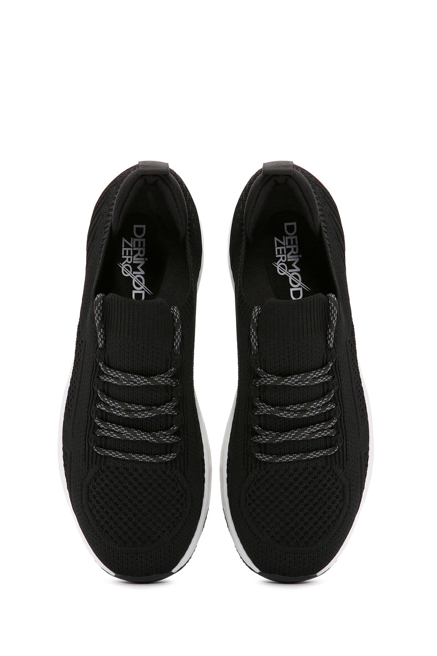 Derimod Zero Men's Black Lace-Up Thick Soled Sneaker