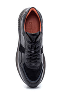 Men's Leather Suede Detailed Sneaker | Derimod