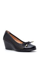 Women's Wedge Heeled Bow Shoes | Derimod