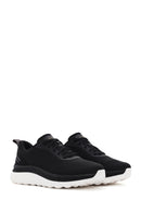 Geox Men's Black Spherica Active X Lace-Up Fabric Sneaker | Derimod