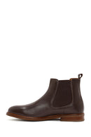 Men's Brown Leather Chelsea Boots | Derimod