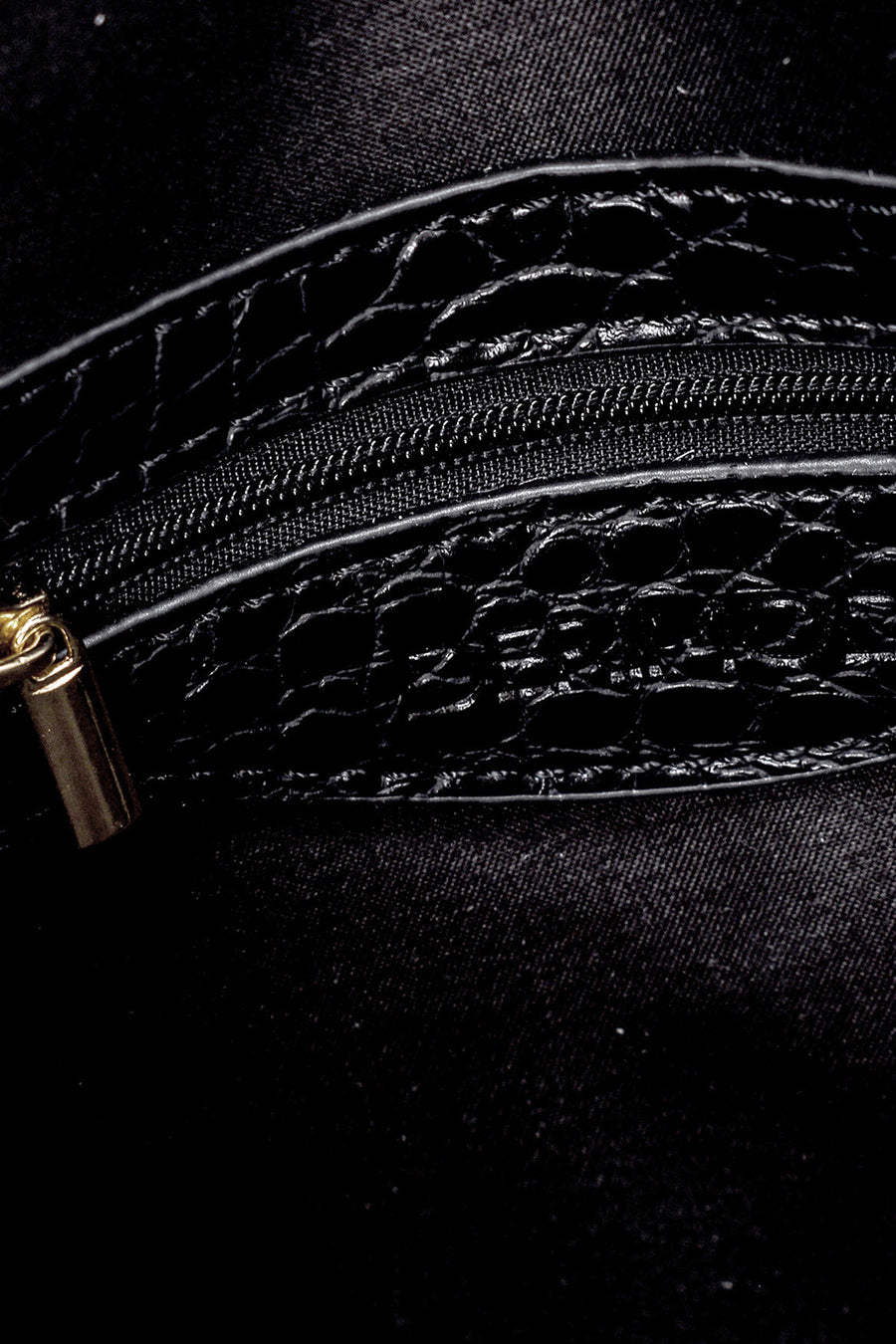 Women's Crocodile Patterned Shoulder Bag