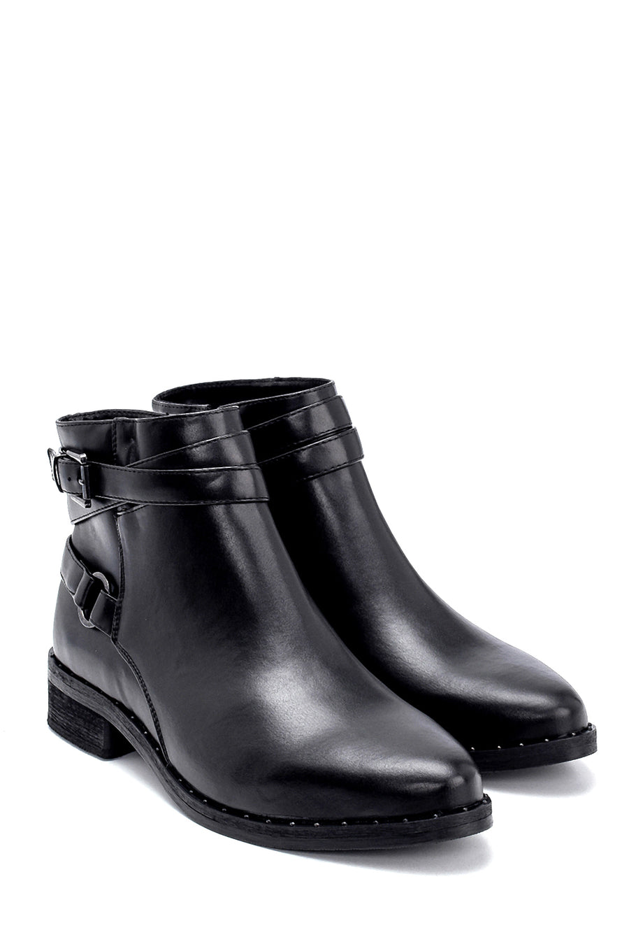 Women's Buckle Detailed Boots